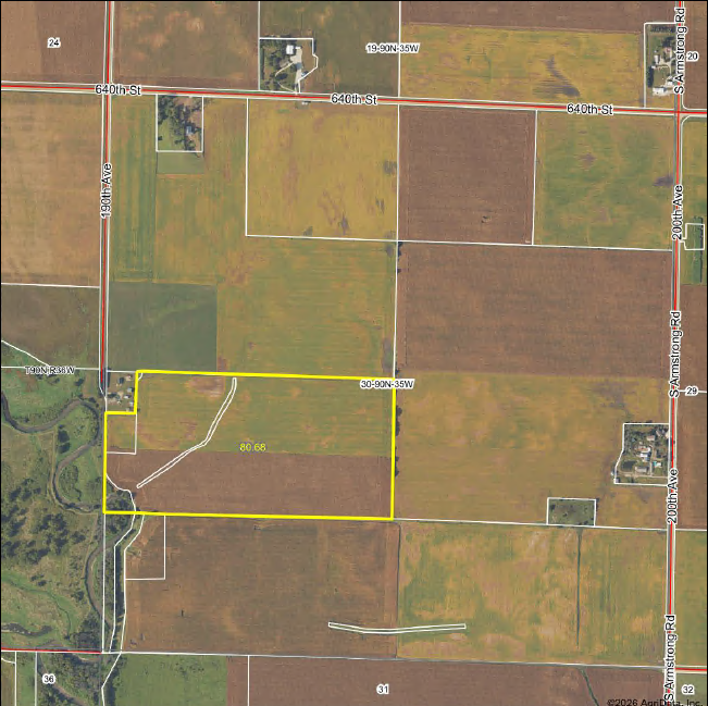 Sealed Bid/Private Auction on 80.68 Acres +/- Buena Vista Co, Iowa