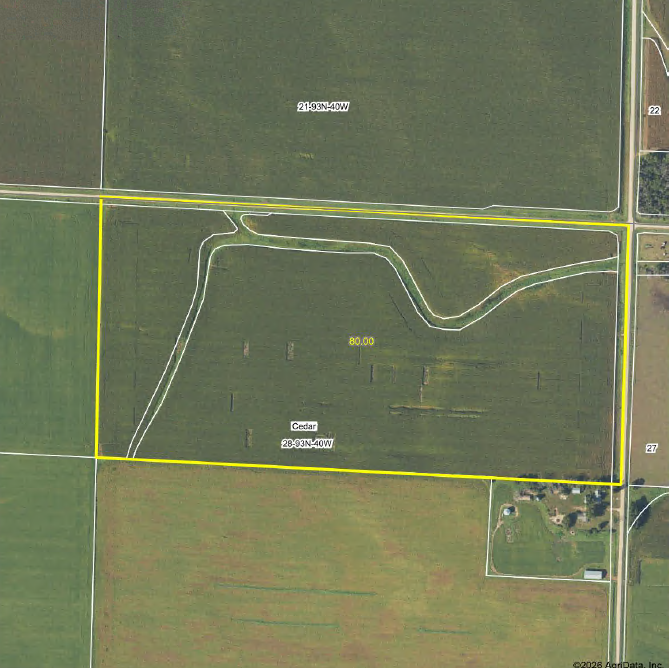 80 Acres More or Less Cherokee County, Iowa