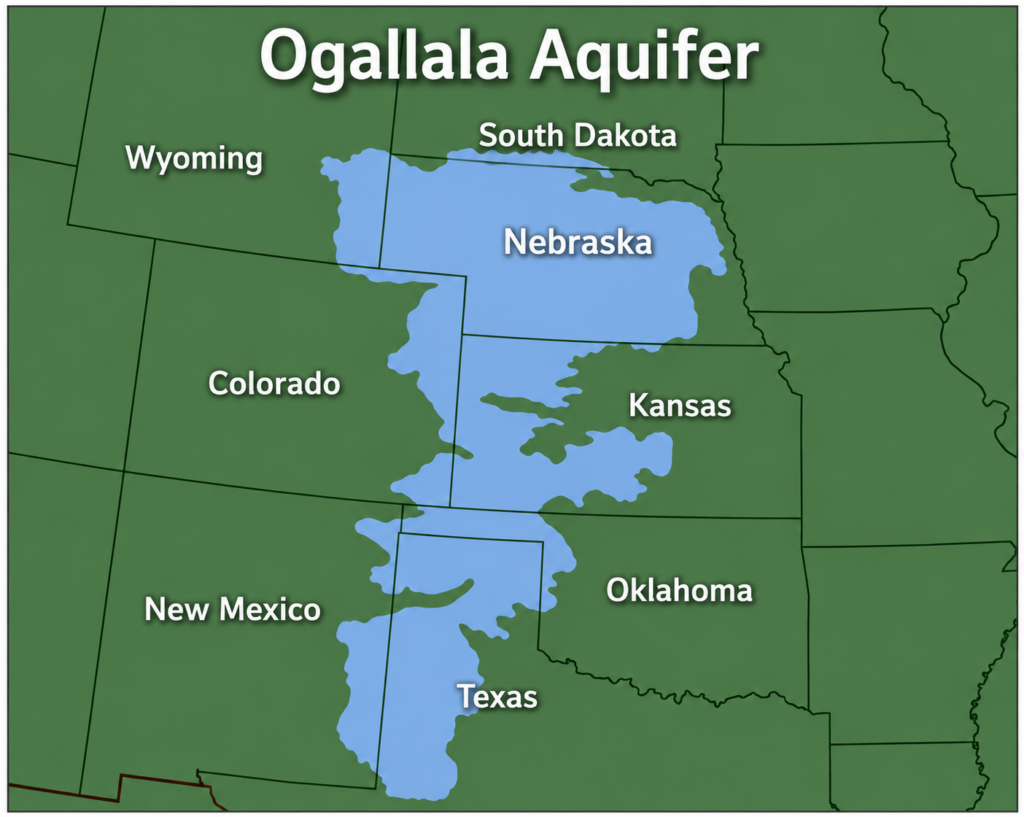 Ogallala Aquifer Regional Map
