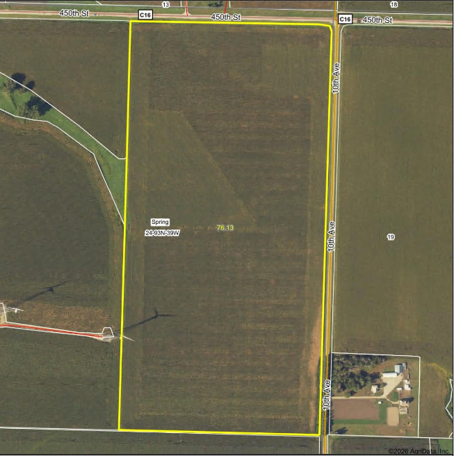 80 Acres More or Less Cherokee County, Iowa