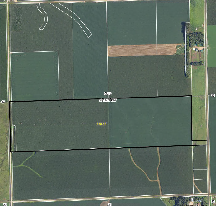 Tract 1 80.33 Ac +/-, Tract 2 68.84 Ac +/-, Tract 1 & 2 149.17 Ac +/-, Moody County, South Dakota